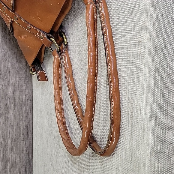 Patricia Nash Talloria Tooled Brown Leather Tote Shoulder Bag Handbag Purse - Picture 5 of 12